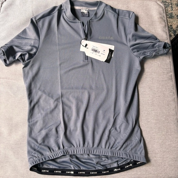 Santic Men's Cycling Jersey Short Sleeve Tops Pro Road Bike Shirt UPF50 - Picture 1 of 11